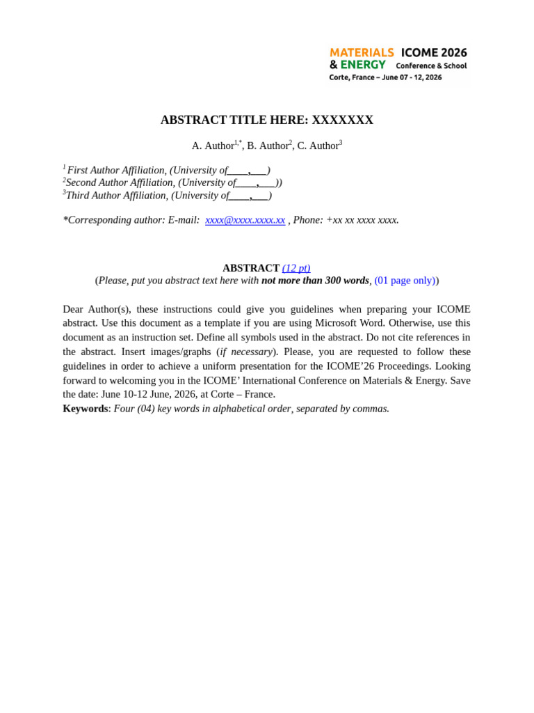 Template Abstract Icome | PDF