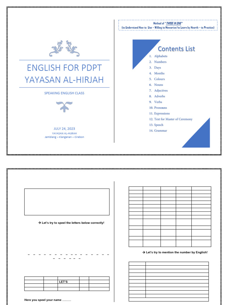 English For PDPT Al-Hijrah Fix | PDF