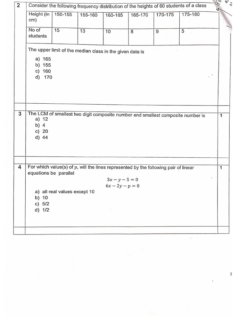 Model Exam X (2019) | PDF