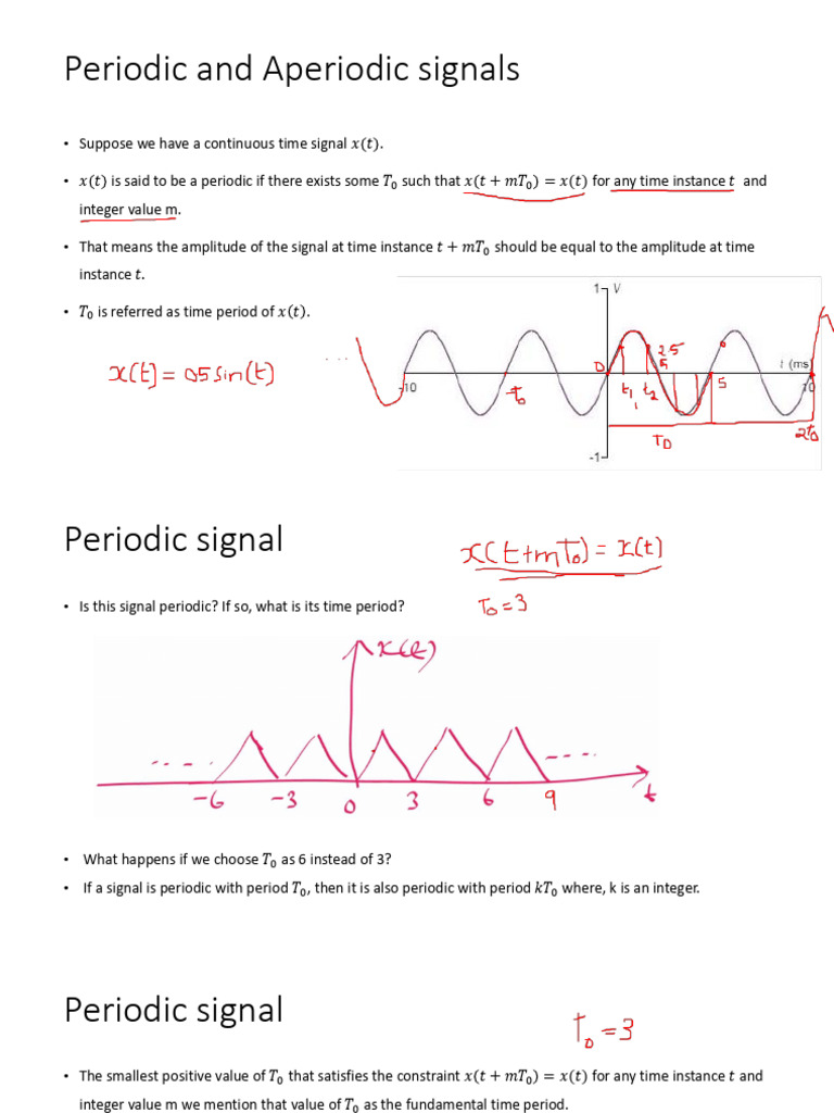 Lec 10,11 Periodic&AperiodicSignals | PDF | Pi | Elementary Mathematics