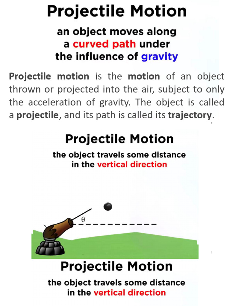 Projectile Motion Lesson | PDF