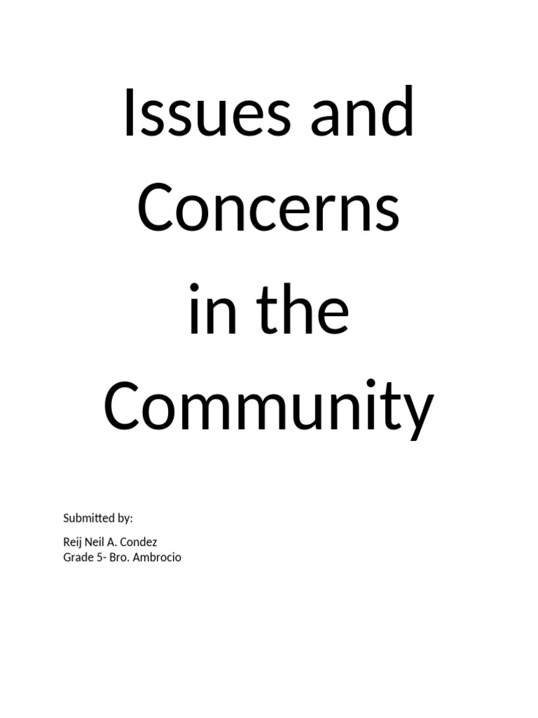 Issues and Concerns-Reij | PDF
