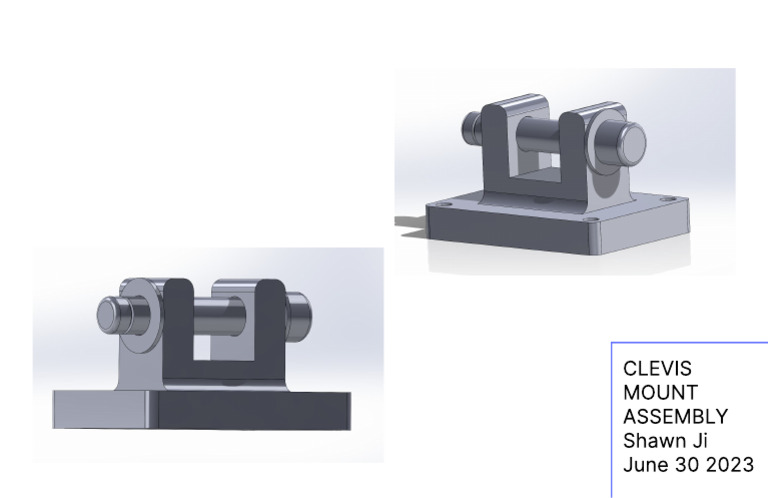 Clevis Mount Assembly Shawn Ji June 30 2023 | PDF