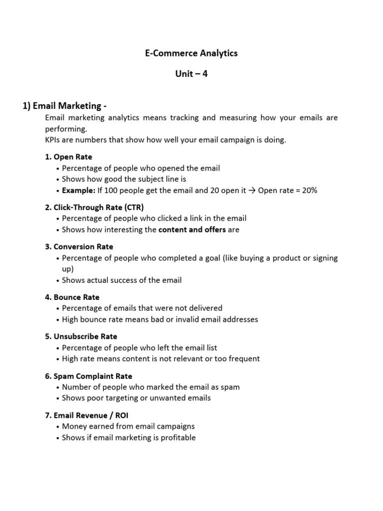 E-Commerce Analytics - Unit 4 | PDF | Analytics | Advertising