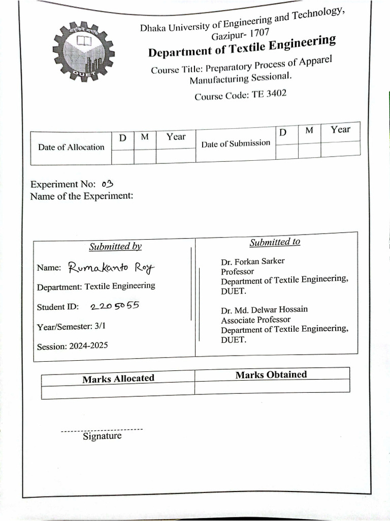 3.apparel Lab Efficiency | PDF