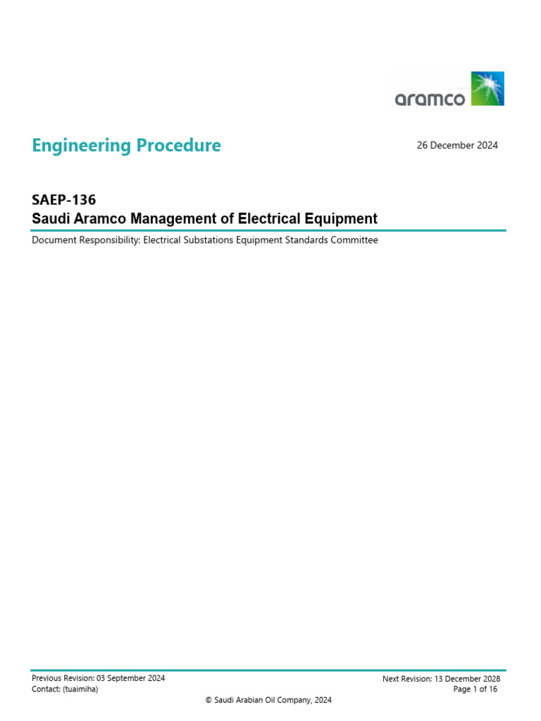 Saep 136 | PDF | Electrical Engineering | Electricity