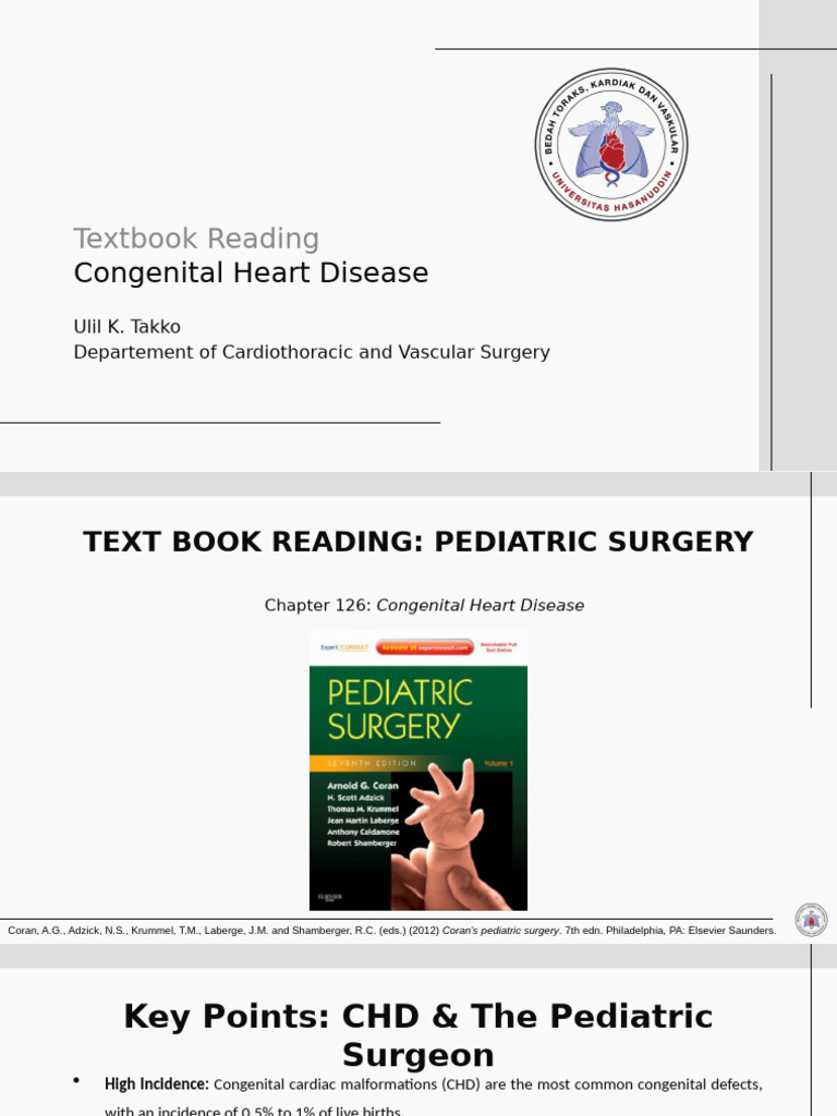 Congenital Heart Disease - Coran | PDF | Congenital Heart Defect ...