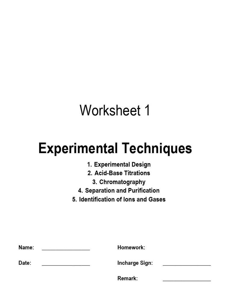 7746 Experimental Techniques | PDF