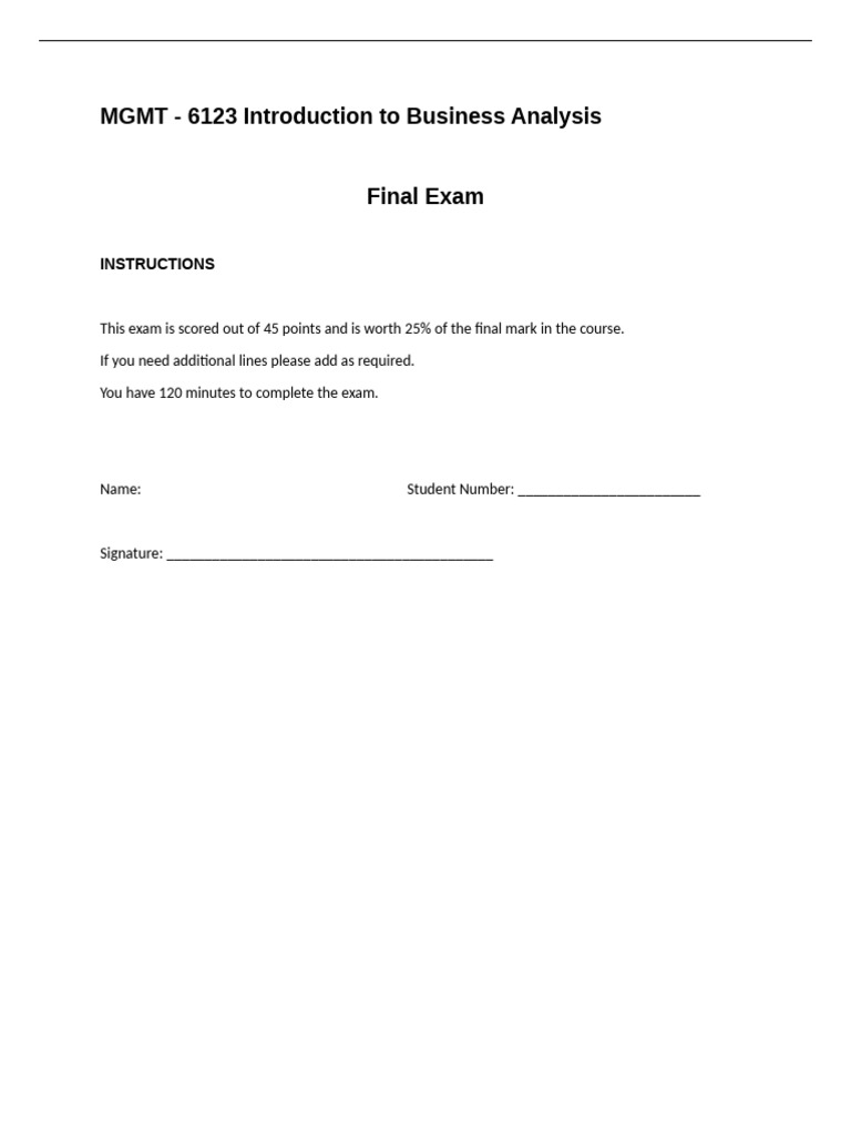 Final_Exam_6123___Summer_2021__1_.docx | PDF | Business Analysis | System