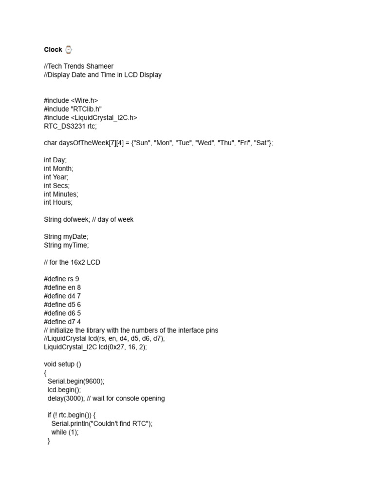 Clock | PDF