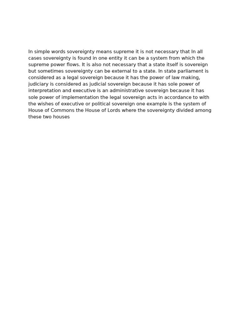 Sovereignty | PDF
