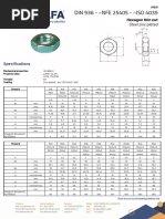 M20 Metric Thread Dimensions Chart | PDF | Screw | Joining