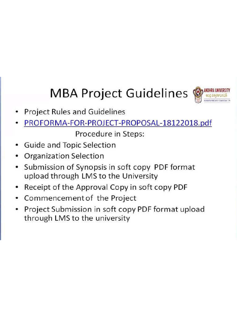 Project Guidance | PDF