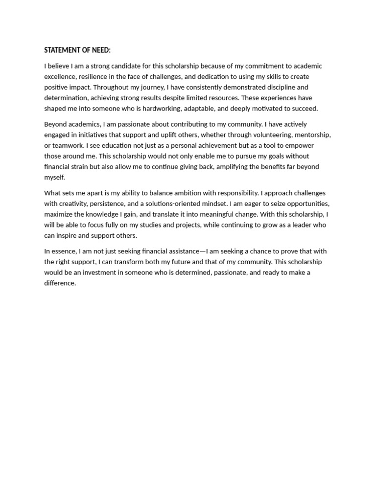 Statement of Need | PDF