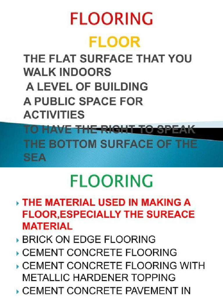 Flooring Procedure | PDF