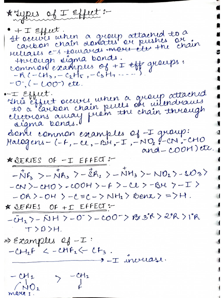 Inductive Effect | PDF