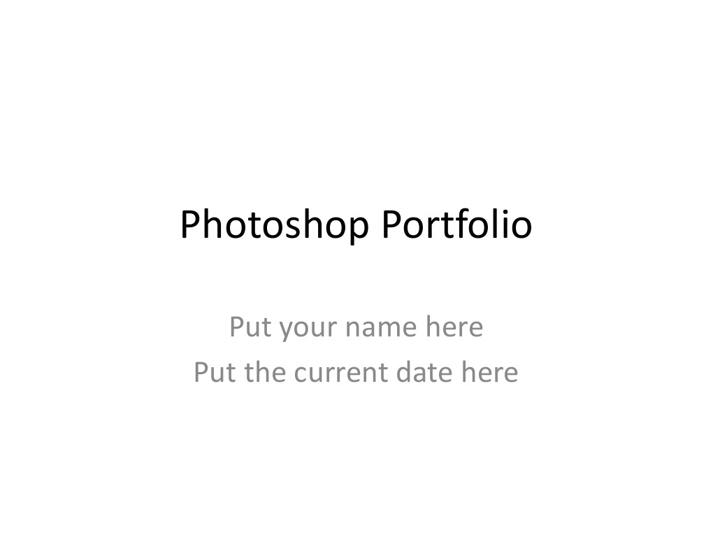 Portfolio Test PDF Adobe Syntax