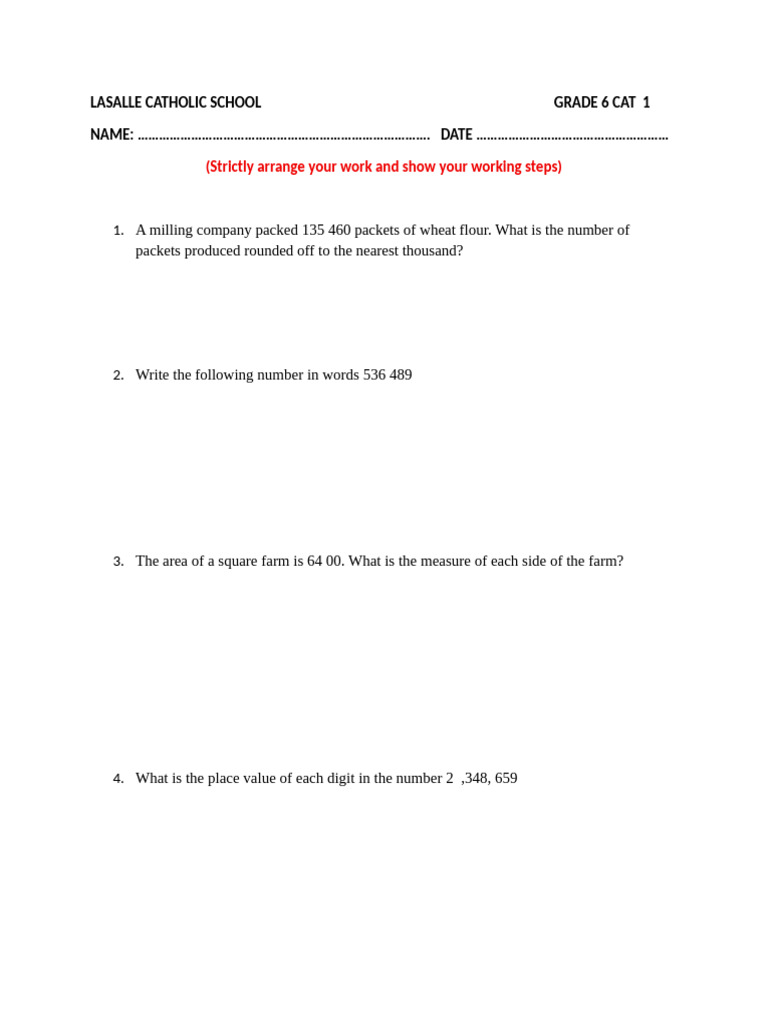 Grade 6 | PDF