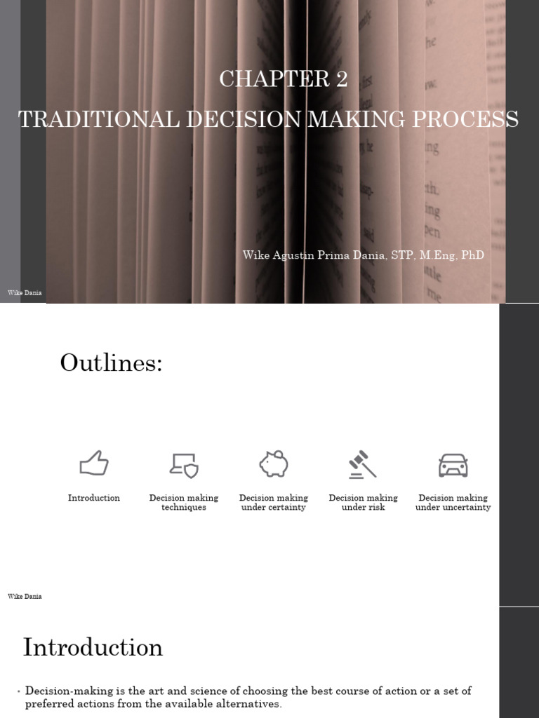 Chapter 2 Decision Making Process | PDF | Probability | Decision Theory