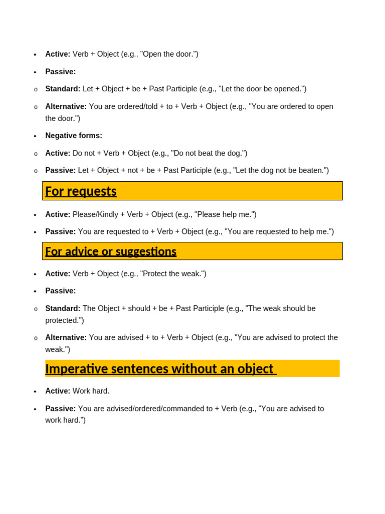 Active and Passive Notes | PDF
