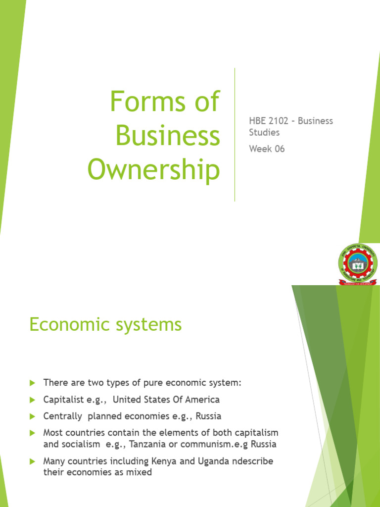 Week - 06 - Forms - of - Business - Ownership (Read-Only) | PDF ...