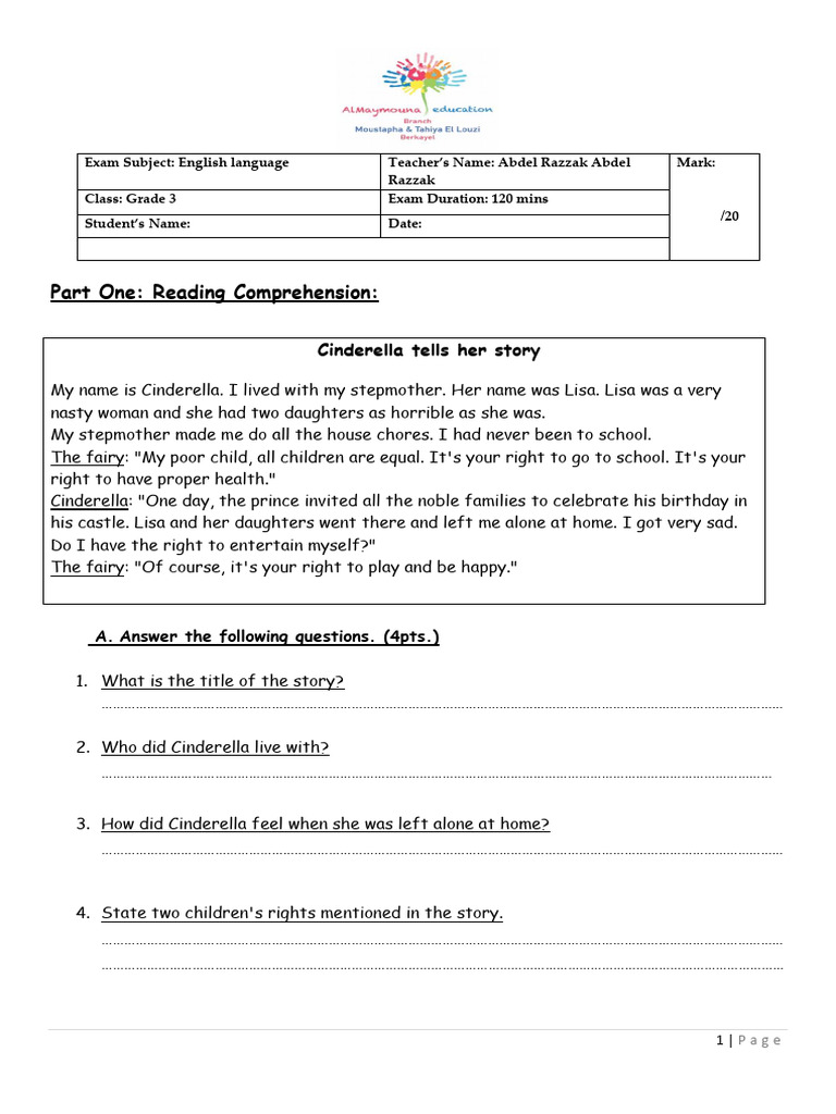 Grade 3 - Midterm Grade 3 | PDF
