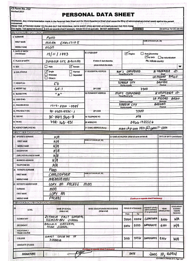 PDS Page 1 | PDF
