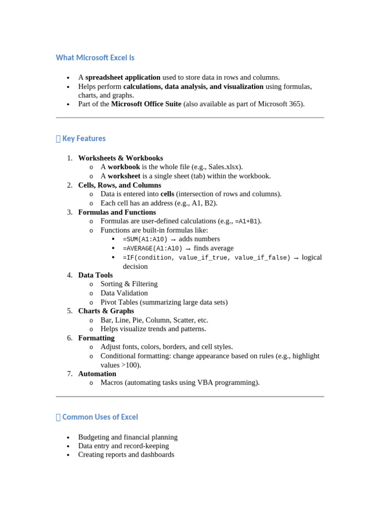 Excel Practical Exercise | PDF | Microsoft Excel | Spreadsheet