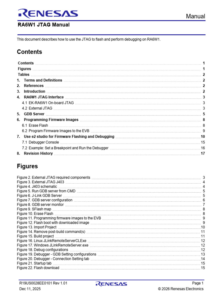 R19us0028ee0101 Ra6w1 Jtag Manual | PDF | Booting | Debugging
