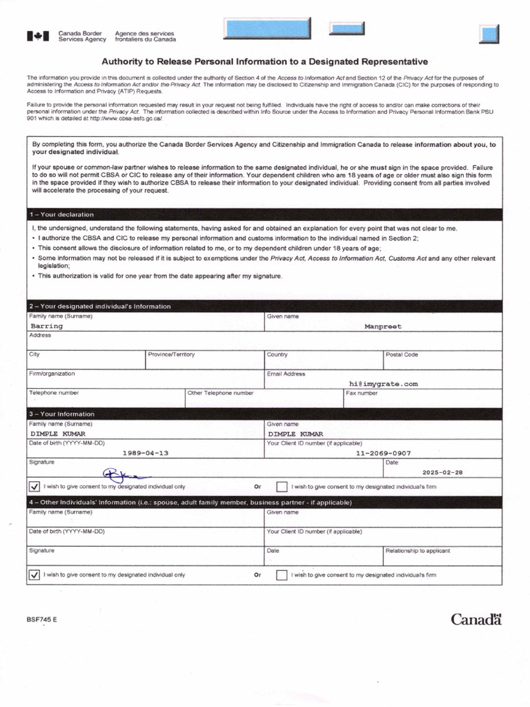 CBSA | PDF