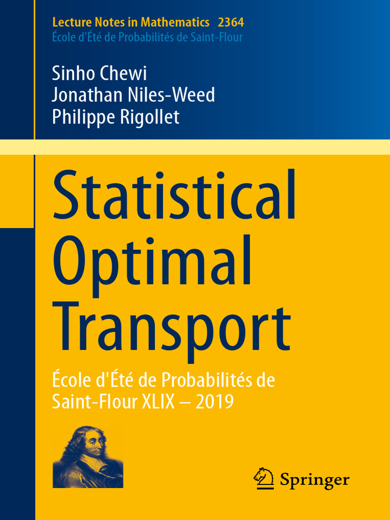 Rigolet 2025 Statistical Optimal Transport | PDF | Mathematics ...