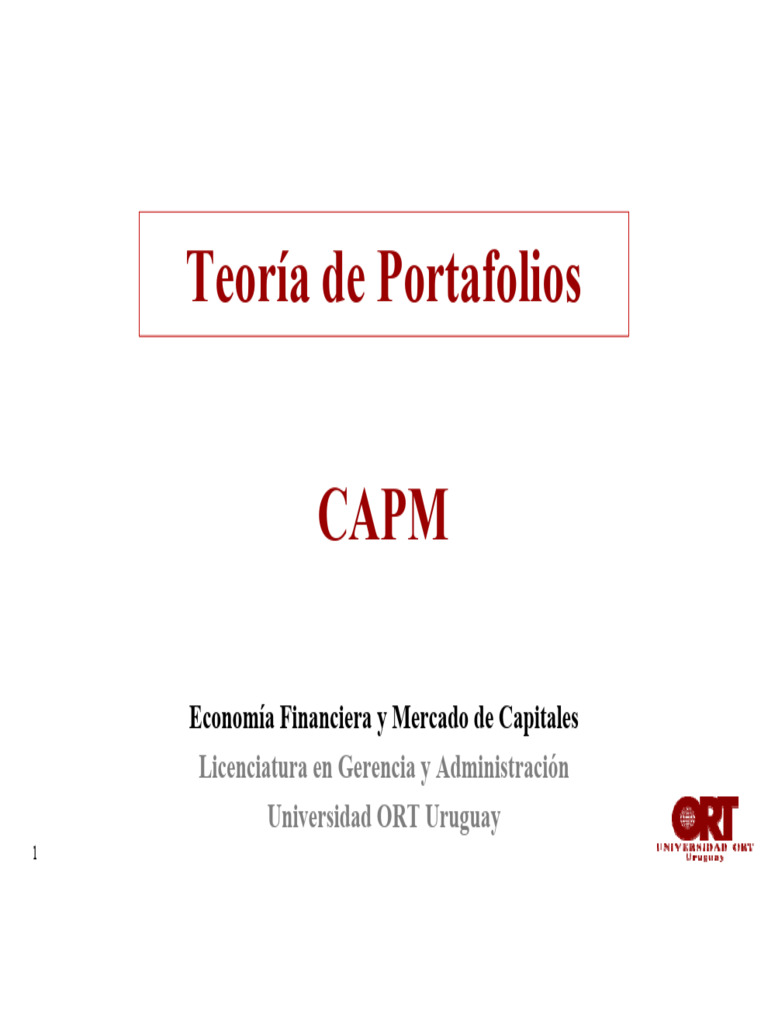 5 - TP Clase 4 - CAPM | PDF | Modelo de fijación de precios de activos ...