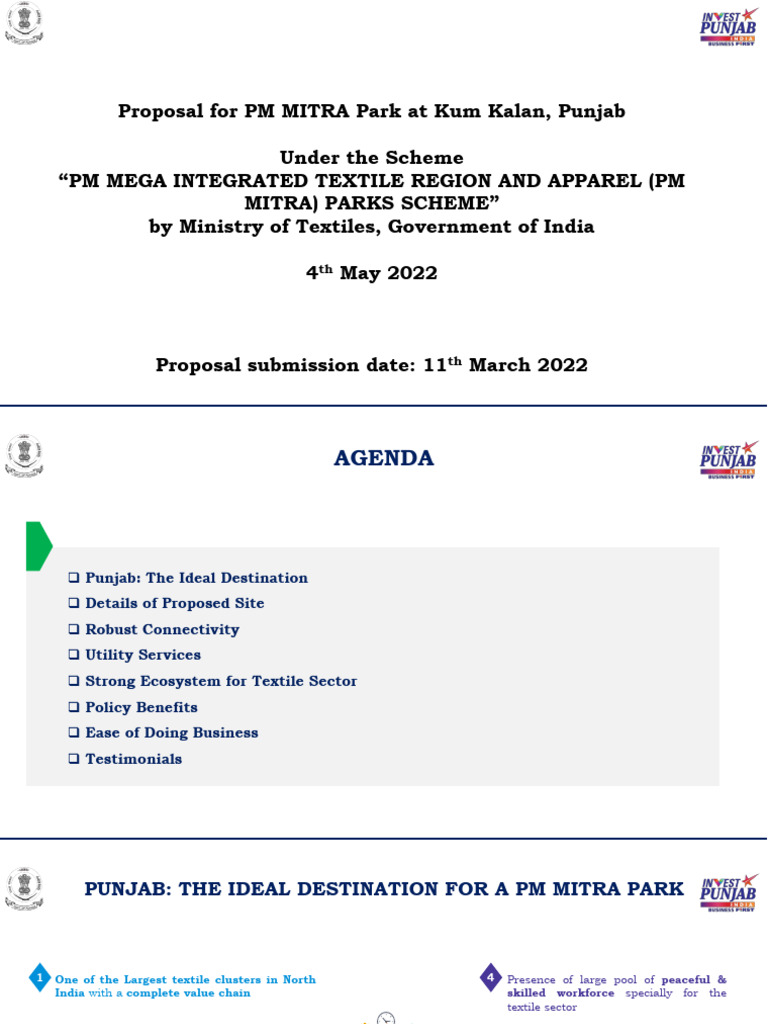 PM MITRA - MoT - 03052022 - VA2 | PDF | Textiles | Cotton