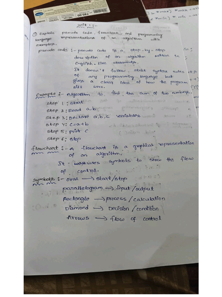 C Program Unit 1 | PDF