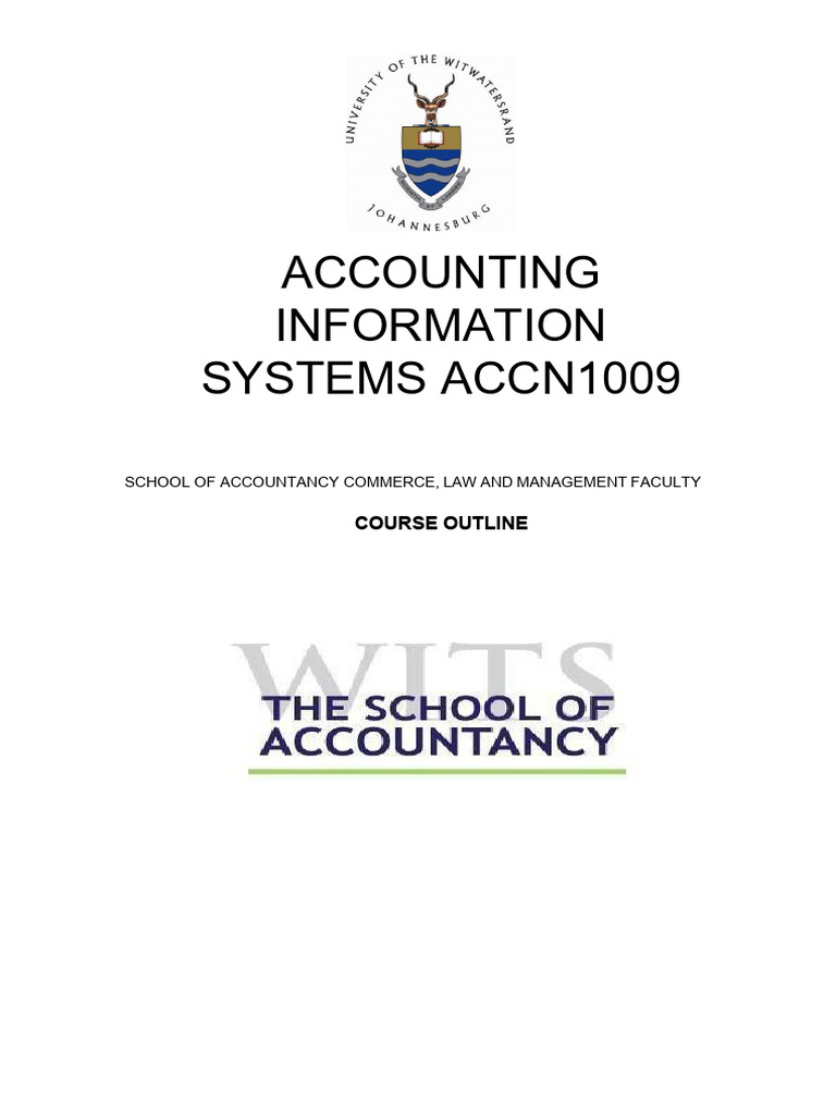 ACCN1009A Accounting Information Systems Course Outline 2026.-1 | PDF ...