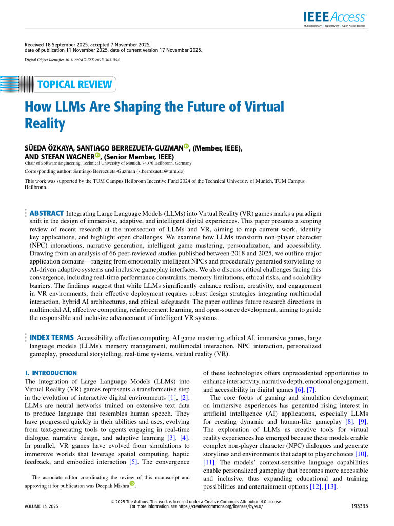 1how LLMs Are Shaping The Future of Virtual Reality | PDF | Virtual ...
