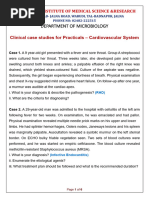 Microbiology Case Studies Compilation | PDF | Infection | Diarrhea