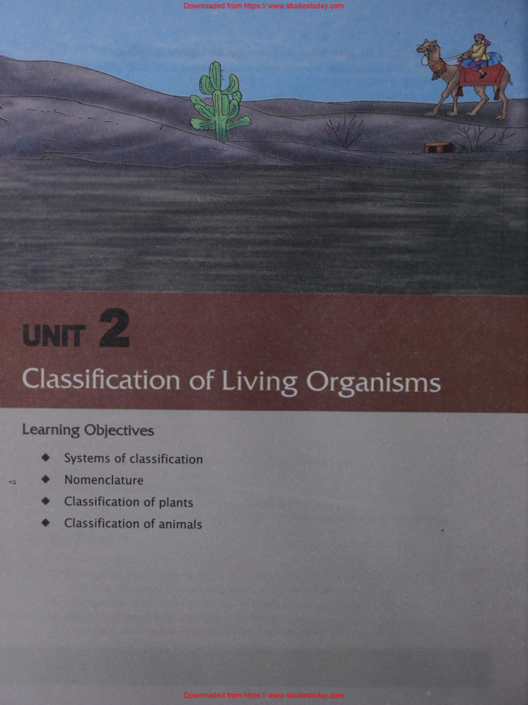 ICSE Class 6 Biology Chapter 2 Classification of Living Organisms | PDF