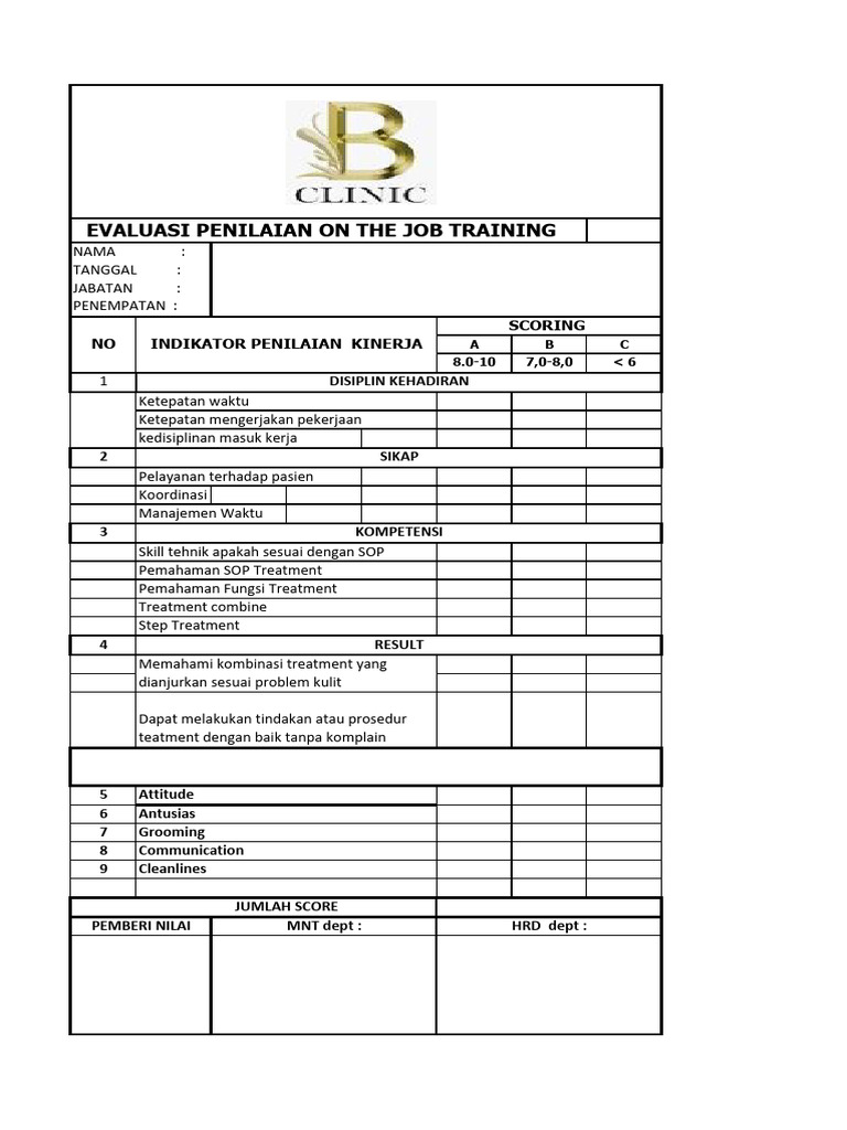 Form Ojt PDF | PDF