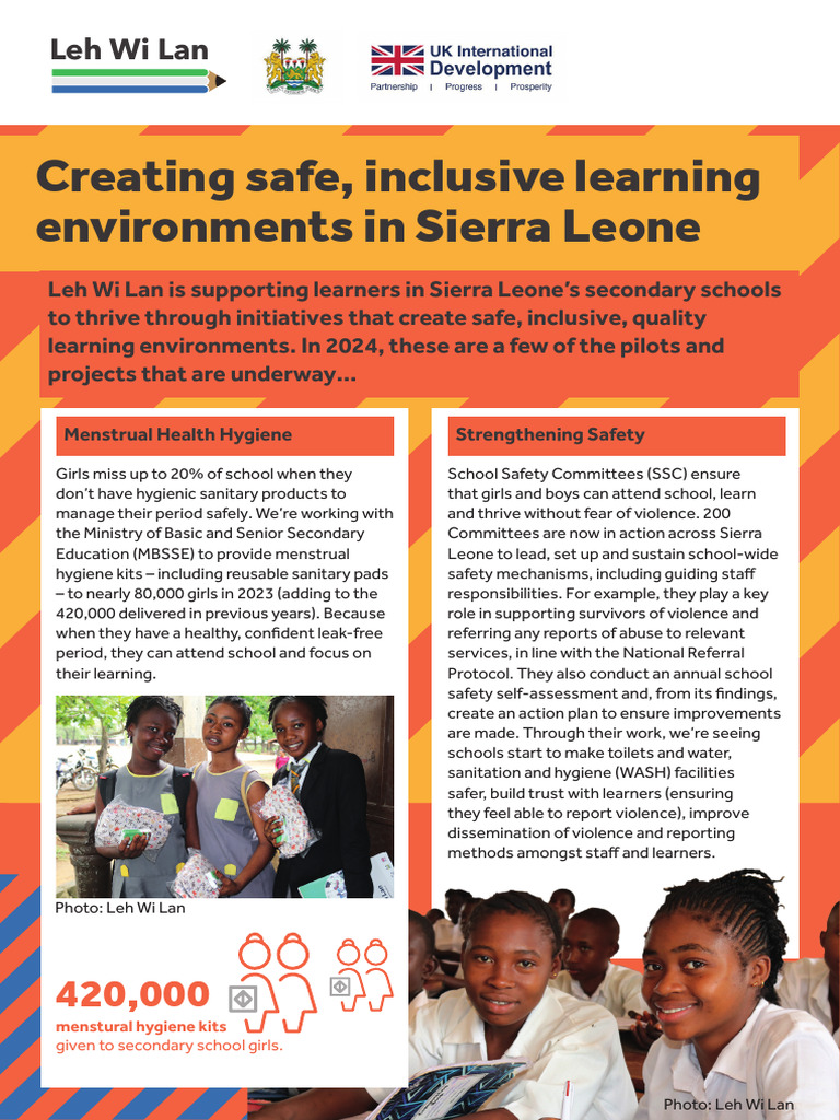 Creating Safe Inclusive Learning Environments | PDF | Learning | Sanitation