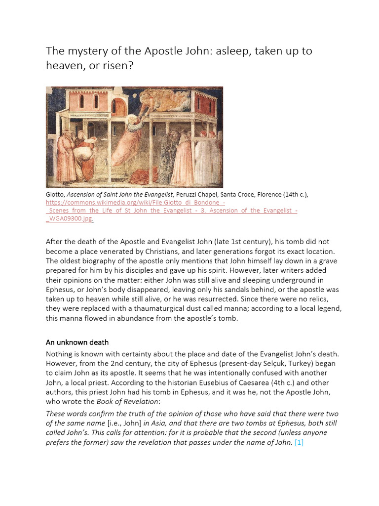 The Mystery of The Apostle John | PDF | John The Apostle | Jesus