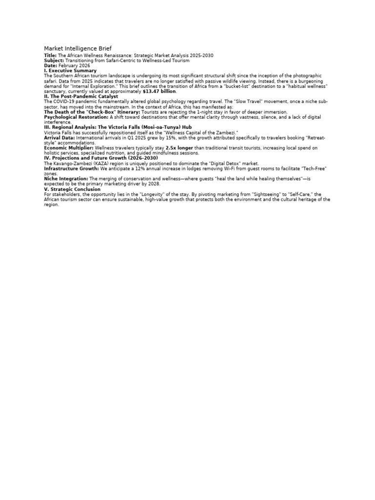 Market Intelligence Brief | PDF