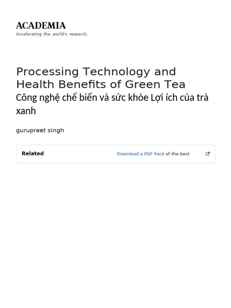 Paper 2 Green Tea | PDF
