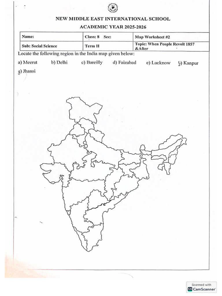 Map For Practice Grade 8 | PDF