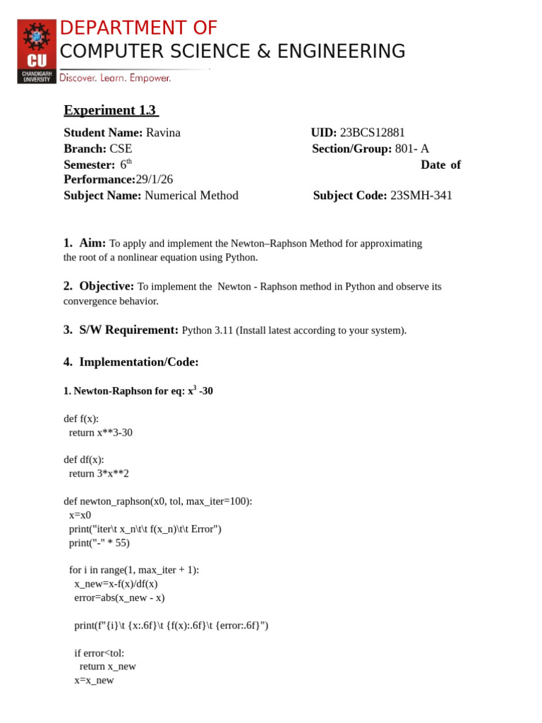 Numerical | PDF