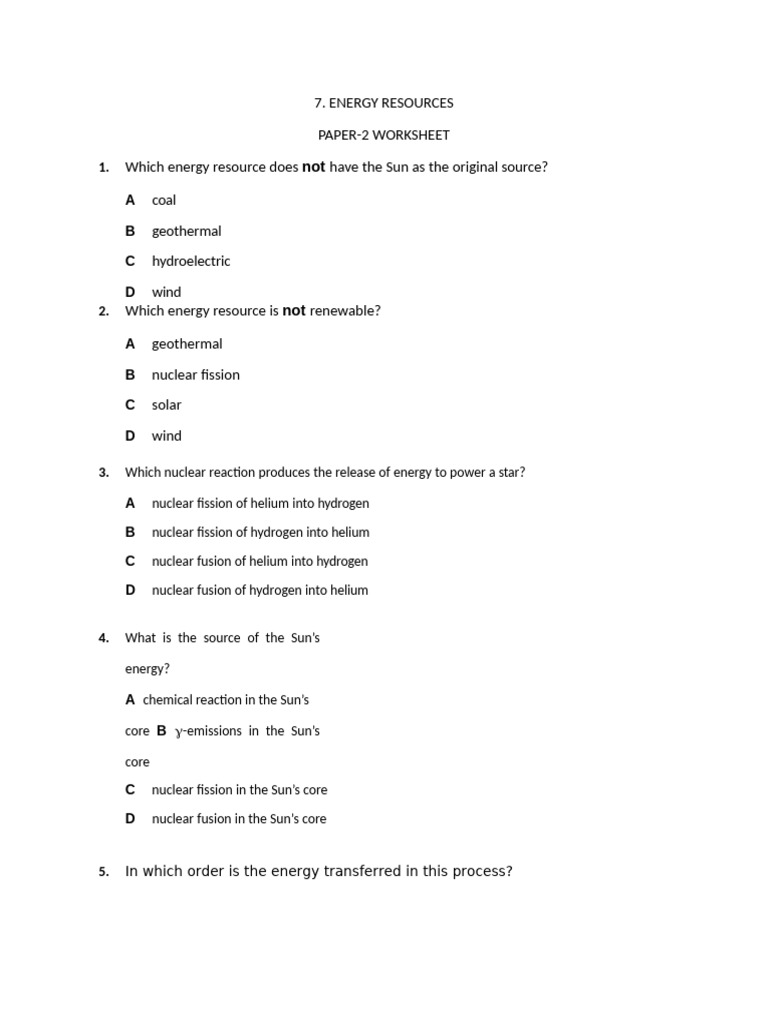 CH-7 P-2 WORKSHEET | PDF