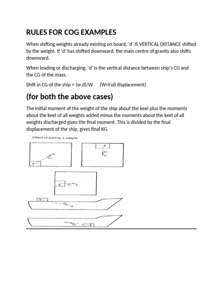 Rules For Cog Examples. | PDF