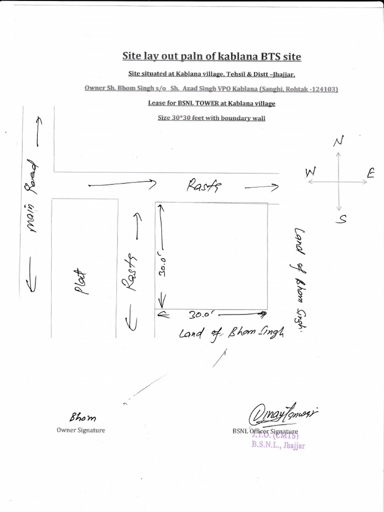 Kablana BTS Layout Plan | PDF