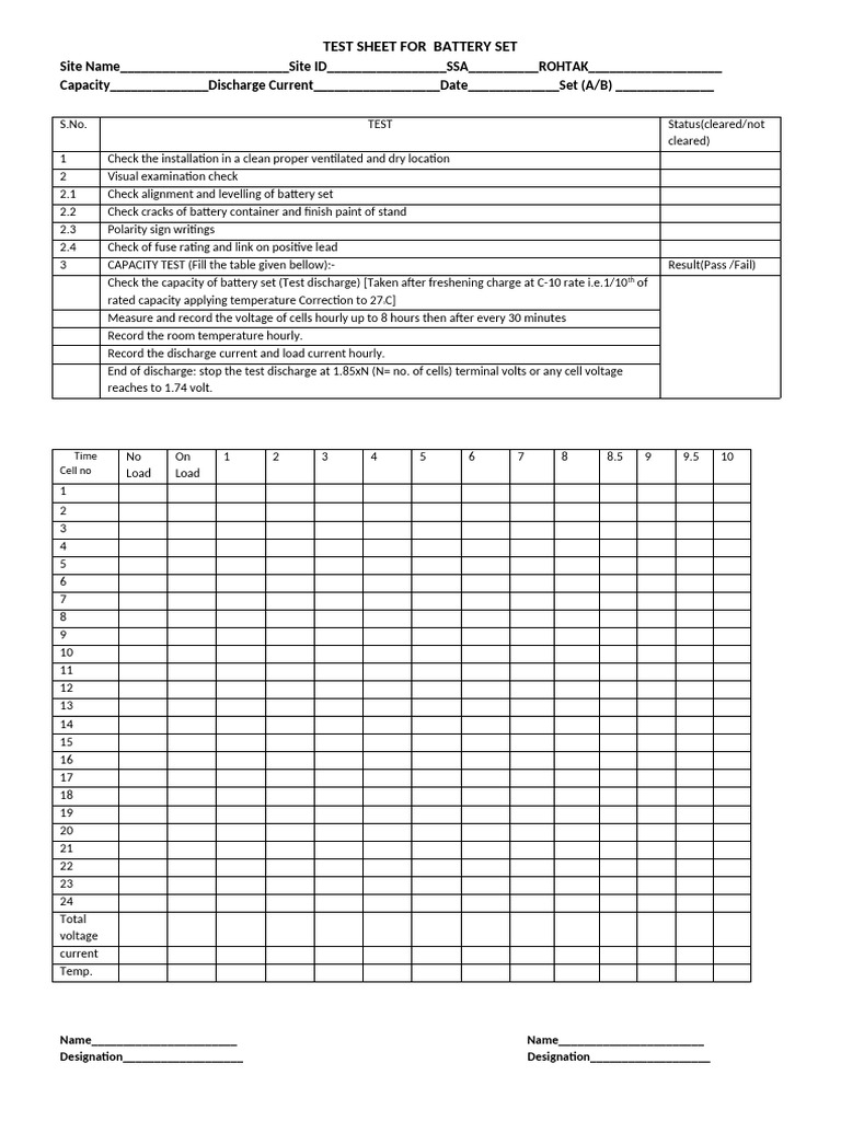 Battery At | PDF