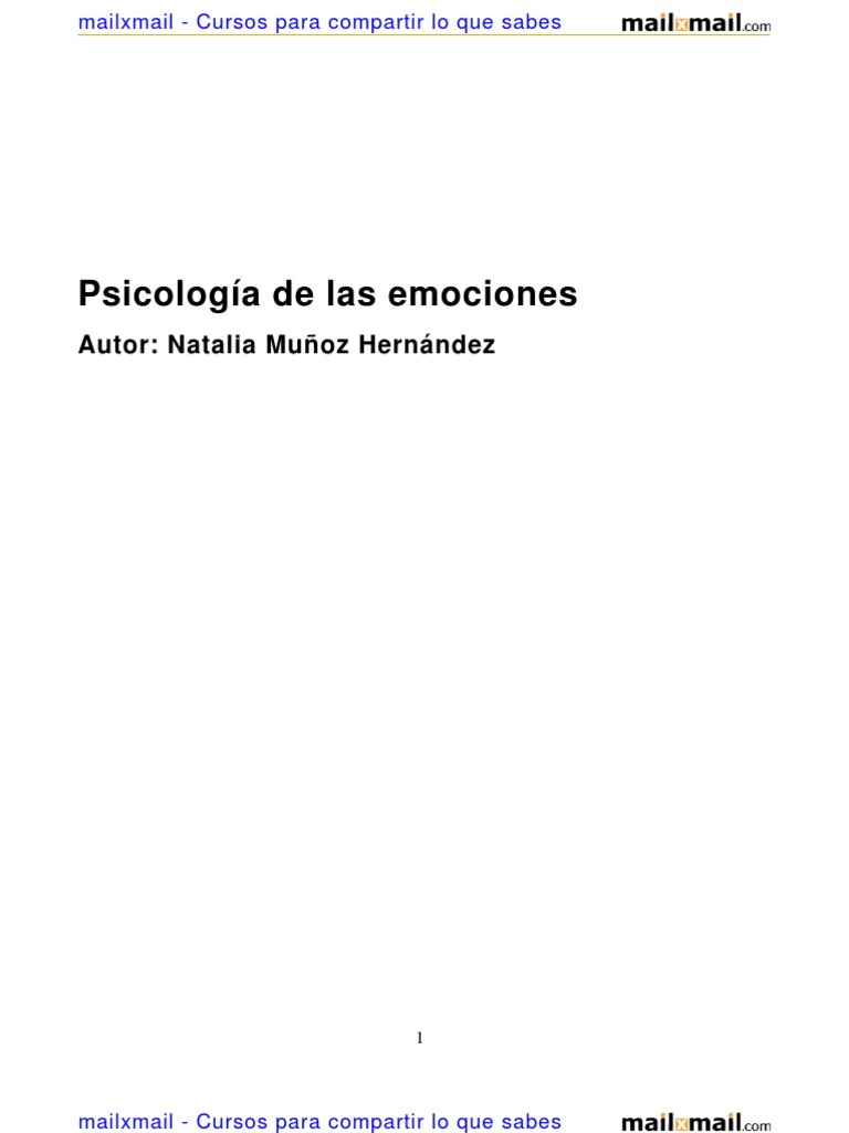 Psicología de las emociones humanas | PDF | Inteligencia emocional ...